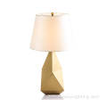 Gold diamond cut lamp body decorative table light